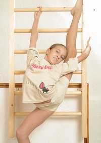 俄罗斯女孩的室内柔术造型